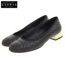 CHANEL シャネル パンチングレザー ココマーク パンプス レディース ブラック 36C パンプス 36C ブラック レディース 【中古】