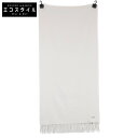 Loro Piana ロロピアーナ 【美品】カシミヤ フリンジ マフラー グレージュ メンズ 【中古】