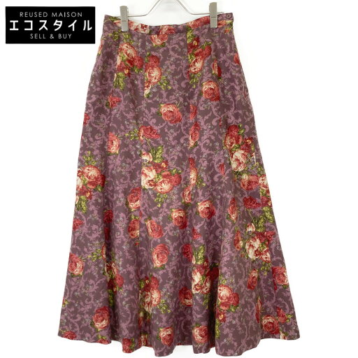 INGEBORG インゲボルグ P0206FS06 パープル 花柄 スカート スカート L パープル レディース 【中古】 INGEBORG インゲボルグ P0206FS06 パープル 花柄 スカート スカート L パープル レディース 【中古】