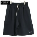 CELINE セリーヌ 【美品/国内正規/22SS】2Z144121O エディ期 オーバーサイズ ジャージーショートパンツ/ ボトムス M ブラック メンズ 【...