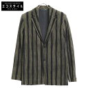 HOMME PLISSE ISSEY MIYAKE オムプリッセ イッセイミヤケ グリーン/ブラック HP73JD214 ジャケット ジャケット 3 グリーン×ブラック メンズ 【中古】