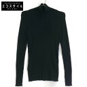 PRADA プラダ 23年製 DNA945 S221 ブラック コットン ハイネック リブニットソー トップス 40 ブラック レディース 【中古】