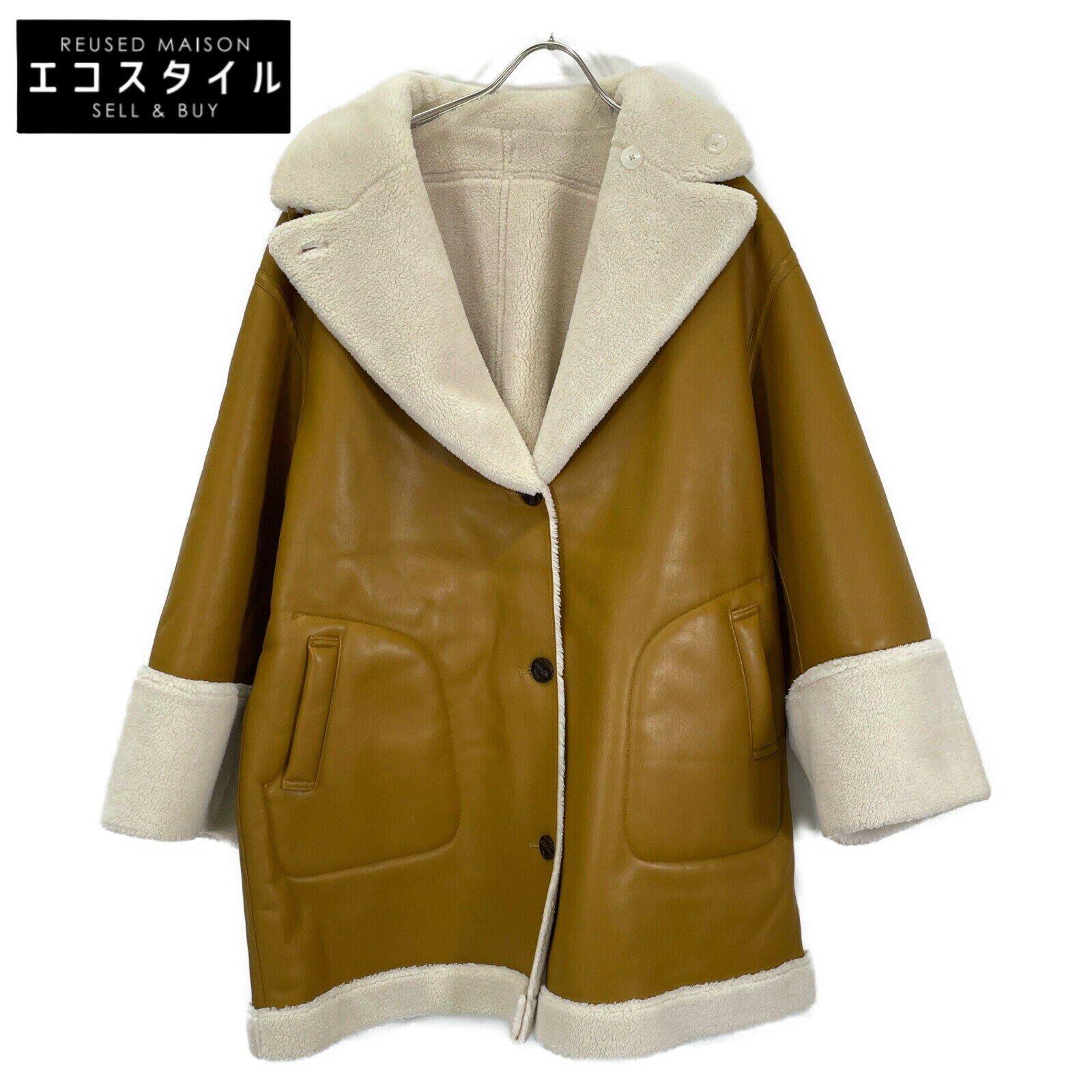 ETRE TOKYO エトレトウキョウ 1221500016 ブラウン フェイクムートンリバーシブルジャケット ジャケット M ブラウン レディース 【中古】