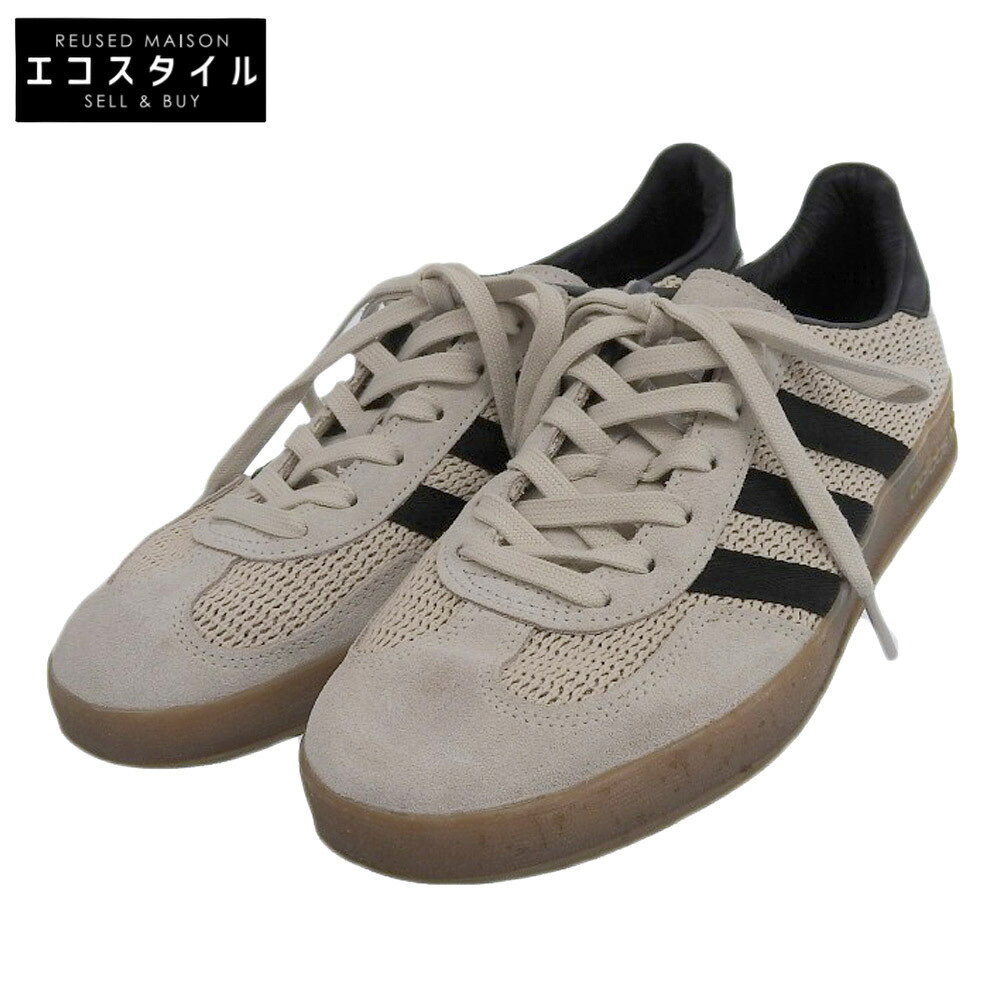 adidas アディダス 新品同様 GAZELLE INDOOR シューズ メンズ Alumina/Core Black/Gum 26cm IH4769 24年...