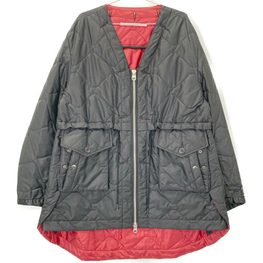 Tamme タム 23AW 223A0121 ブラック×レッド リバーシブル キルティング ジャケット ジャケット 表記なし ブラック レッド リバーシブル メンズ 【中古】