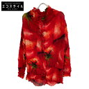ISSEY MIYAKE FETE イッセイミヤケフェット レッド IF82FJ234 08SS トマト プリーツシャツ トップス 2 レッド レディース 【中古】(4)