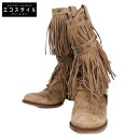 SENDRA センドラ スエード フリンジ ウエスタン ブーツ/ シューズ 35 ブラウン レディース 【中古】