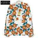DUKE KAHANAMOKU デュークカハナモク DK28814 SPECIAL EDITION HIBISCUS L/S トップス M クリーム×レッド メンズ 【中古】
