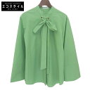allureville アルアバイル 新品同様 長袖シャツ トップス レディース グリーン 2 202410-13-200-71-020 トップス 2 グリーン レディース 【中古】