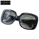 Christian Dior クリスチャンディオール G4FHA DiorLadyLady1D カナージュ スクエア サングラス 56□18 135 ブラック/オフホワイト レディース 【中古】(4)