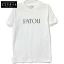 PATOU パトゥ ES-JE029-99-7 ホワイト ロゴ Tシャツ トップス XS ホワイト レディース 【中古】