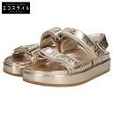 Tory Burch トリーバーチ 158952 キラ スポーツ サンダル シューズ 7 1/2 スパークゴールド レディース 【中古】