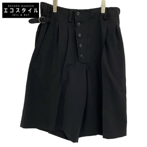 S'YTE サイト UI-P13-915 ブラック POLYESTER WASHER TWILL BUTTON-UP SHORTS ボトムス 3 ブラック メンズ 【中古】 S'YTE サイト UI-P13-915 ブラック POLYESTER WASHER TWILL BUTTON-UP SHORTS ボトムス 3 ブラック メンズ 【中古】