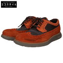 Cole Haan コールハーン C37454 オリジナルグランドリマスタードロングウィングオックスフォード シューズ 25.5 レッドブラウン / CHダークチョコレート / CHディープオリーブ メンズ 【中古】