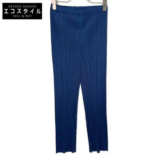 PLEATS PLEASE プリーツプリーズ 新品未使用 イッセイミヤケ PP41JF114 MONTHLY COLORS JANUARY トラウザーズ パンツ ボトムス 3 ブルー レディース 【中古】 PLEATS PLEASE プリーツプリーズ 新品未使用 イッセイミヤケ PP41JF114 MONTHLY COLORS JANUARY トラウザーズ パンツ ボトムス 3 ブルー レディース 【中古】