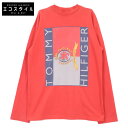 VETEMENTS ヴェトモン ×TOMMY HILFIGER 18SS MSS18TR45 レッド 長袖Tシャツ トップス XS レッド メンズ 【中古】