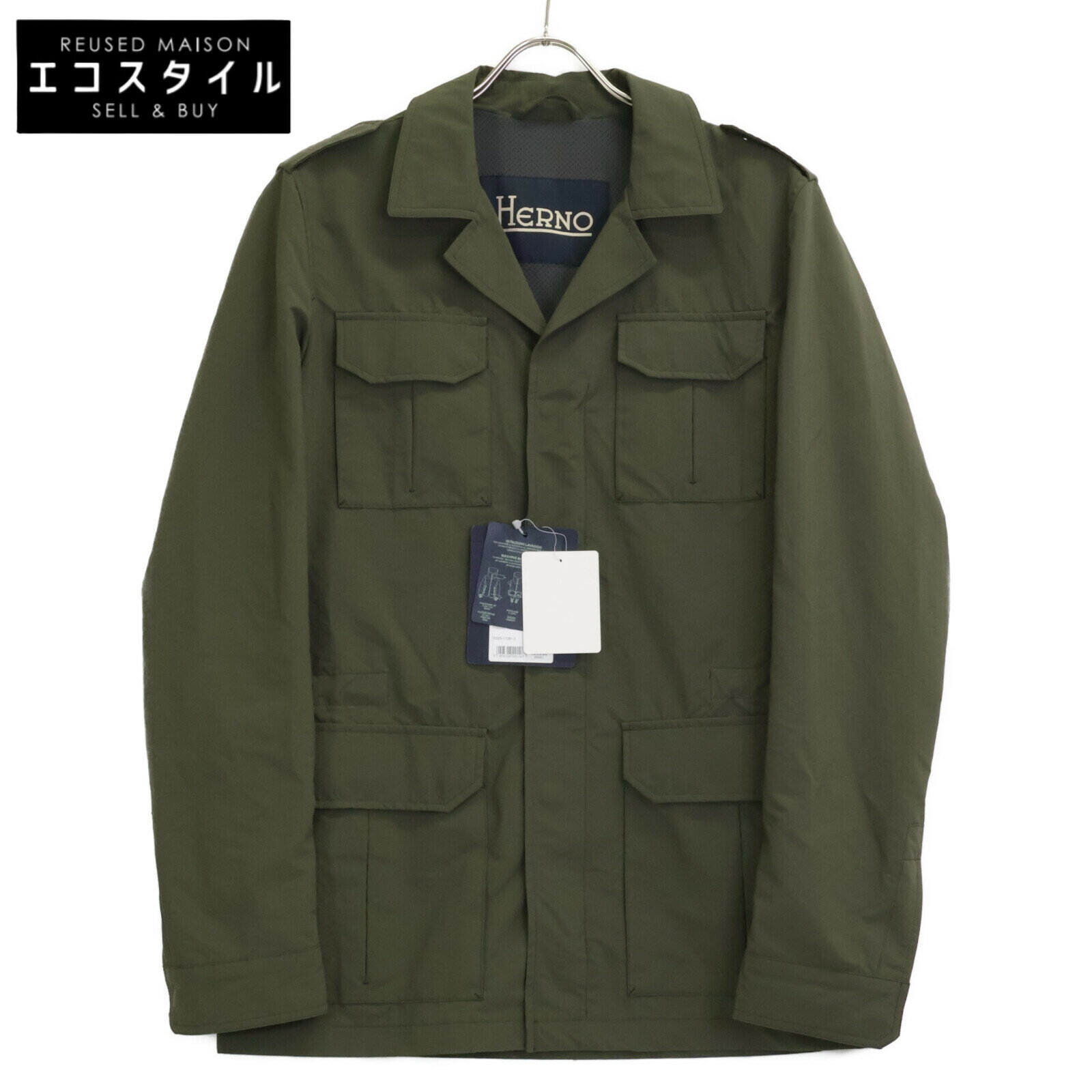 HERNO ヘルノ FI0034U-19339-7740 カーキ ジャケット ジャケット 48 カーキ メンズ 【中古】