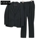 Aquascutum アクアスキュータム ウール ジャージー スーツ/セットアップ スーツ 34/M グレー メンズ 【中古】