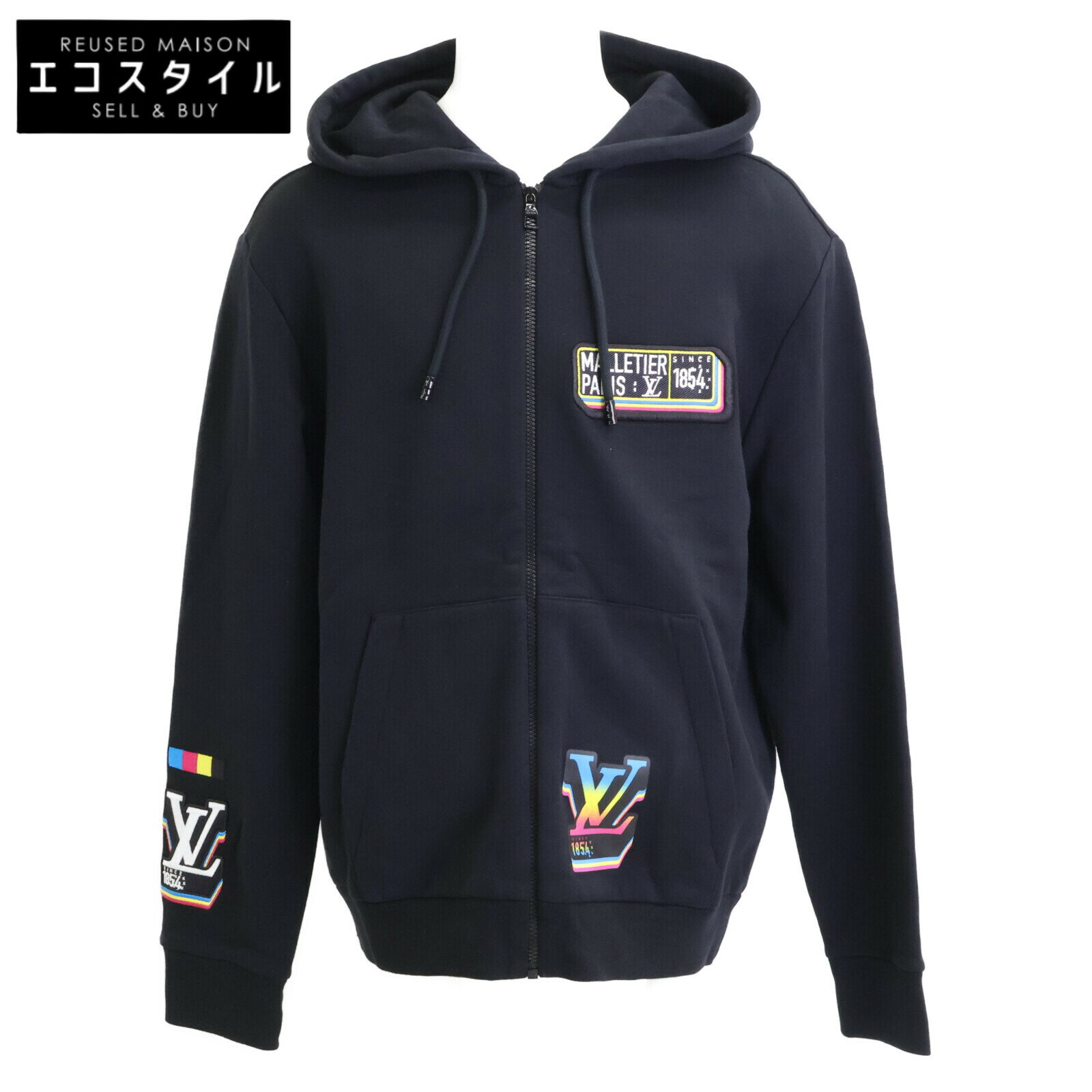 【値下げ】LOUIS VUITTON半袖プルオーバーパーカー Lサイズ 2889900000110879-1w.jpg