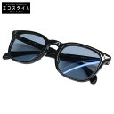 KANEKO OPTICAL 金子眼鏡 【美品】KS-011 BK SUNGLASSES 度入りレンズ ウェリントン サングラス 55□25-155 ブラック ...