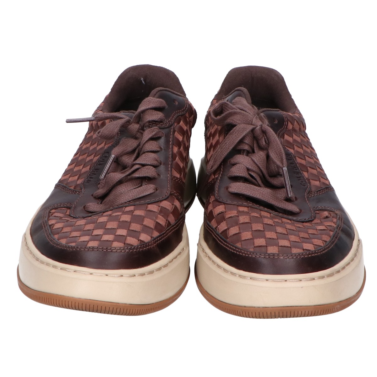 Cole Haan コールハーン C39306 グランドプロ クロスオーバー スニーカー シューズ 25.5 ブラウン メンズ 【中古】