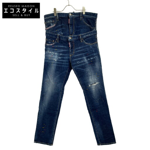 DSQUARED2 ディースクエアード S74LB0916 インディゴ ツイン パック ストレート レッグ ジーンズ ボトムス 50 インディゴ メンズ 【中古】 DSQUARED2 ディースクエアード S74LB0916 インディゴ ツイン パック ストレート レッグ ジーンズ ボトムス 50 インディゴ メンズ 【中古】