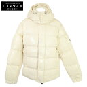 MONCLER モンクレール 【22年製】MAYA70 70周年記念 フード付ダウン ジャケット 3 ホワイト メンズ 【中古】