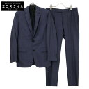 DIOR ディオール 【国内正規】633C720A3870 ウールxシルク 2Bシングル スーツ 46R ネイビー メンズ 【中古】