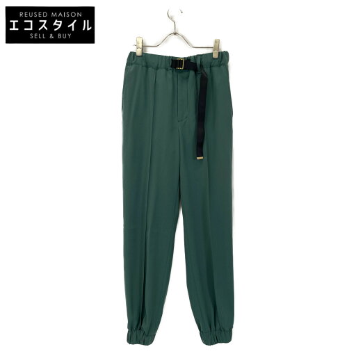 CULLNI クルニ 23-SS-013 23SS ナイロンベルトジョガーパンツ ボトムス 1 グリーン メンズ 【中古】 CULLNI クルニ 23-SS-013 23SS ナイロンベルトジョガーパンツ ボトムス 1 グリーン メンズ 【中古】