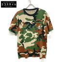 Chrome Hearts クロムハーツ Matty Boy カモフラ Caution Tシャツ トップス XL マルチカラー メンズ 【中古】