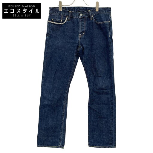 HYSTERIC GLAMOUR ヒステリックグラマー インディゴ 0233AP12 スタッズデニムパンツ ボトムス 34 インディゴ メンズ 【中古】 HYSTERIC GLAMOUR ヒステリックグラマー インディゴ 0233AP12 スタッズデニムパンツ ボトムス 34 インディゴ メンズ 【中古】