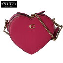 COACH コーチ 【美品】CE765 ハート クロスボディ 14 ショルダーバッグ ピンク レディース 【中古】