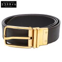 LOUIS VUITTON ルイヴィトン M9675 サンチュールボストン ダミエアンフィニ ベルト 90/36 ブラウン/ゴールド メンズ 【中古】