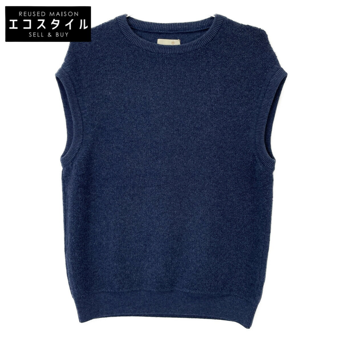 TOYOBOSHI トウヨウボウシ 糸衣 青紺 MOMI 12IT-PC2605 カシミヤ100 ベスト ベスト F ブルーネイビー ..