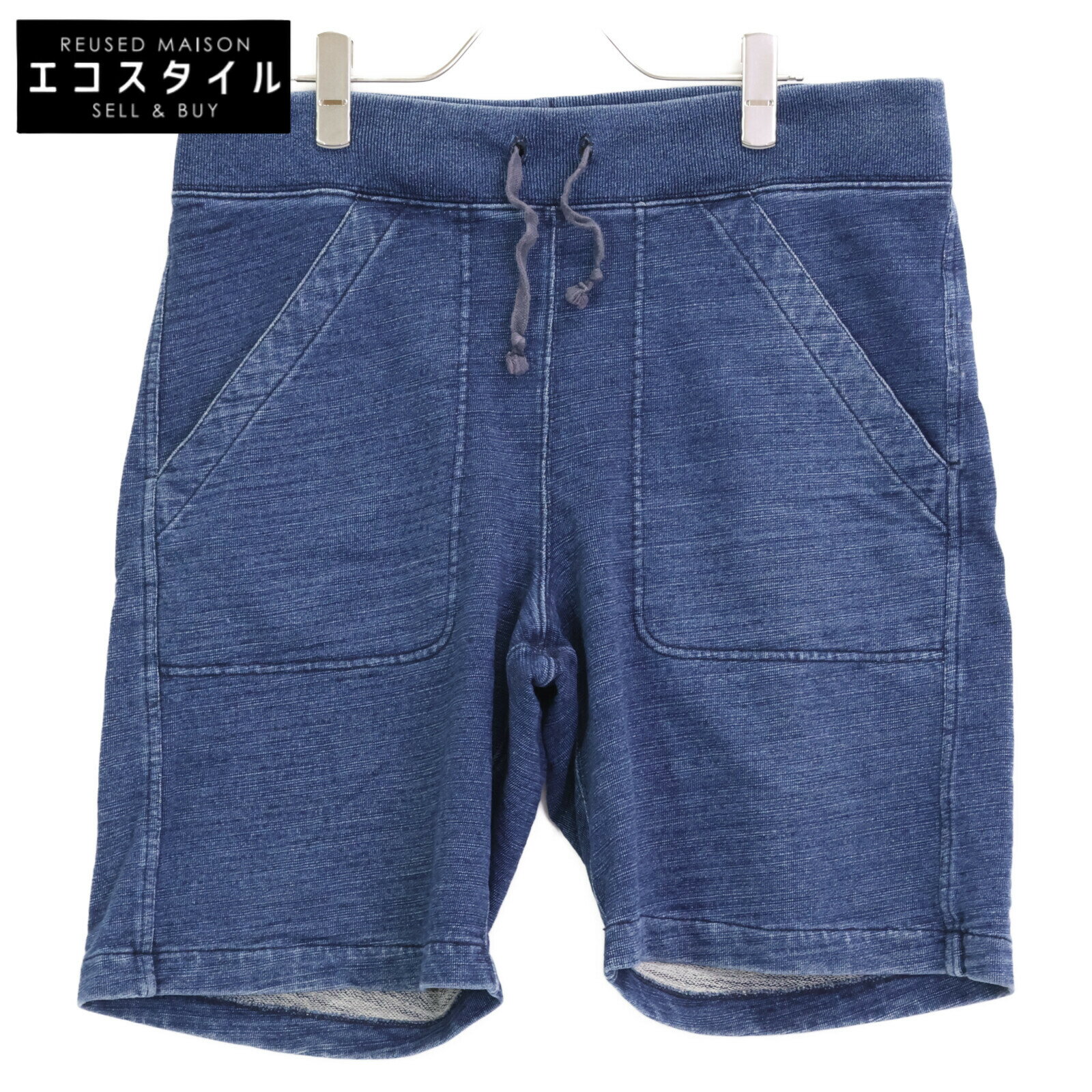 RRL ダブルアールエル インディゴ コットン スウェットパンツ ボトムス M インディゴ メンズ 【中古】