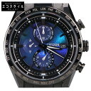 CITIZEN シチズン AT8285-68Z アテッサ ACT Line HAKUTO-Rコラボ ブラックチタンシリーズ 腕時計 ブラック メンズ 【中古】