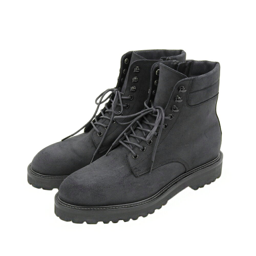 WH ダブルエイチ 美品 ワックスコマンダー コンバットブーツ シューズ メンズ ブラック 8 菅原靴店別注仕様 シューズ 8 ブラック メンズ 【中古】