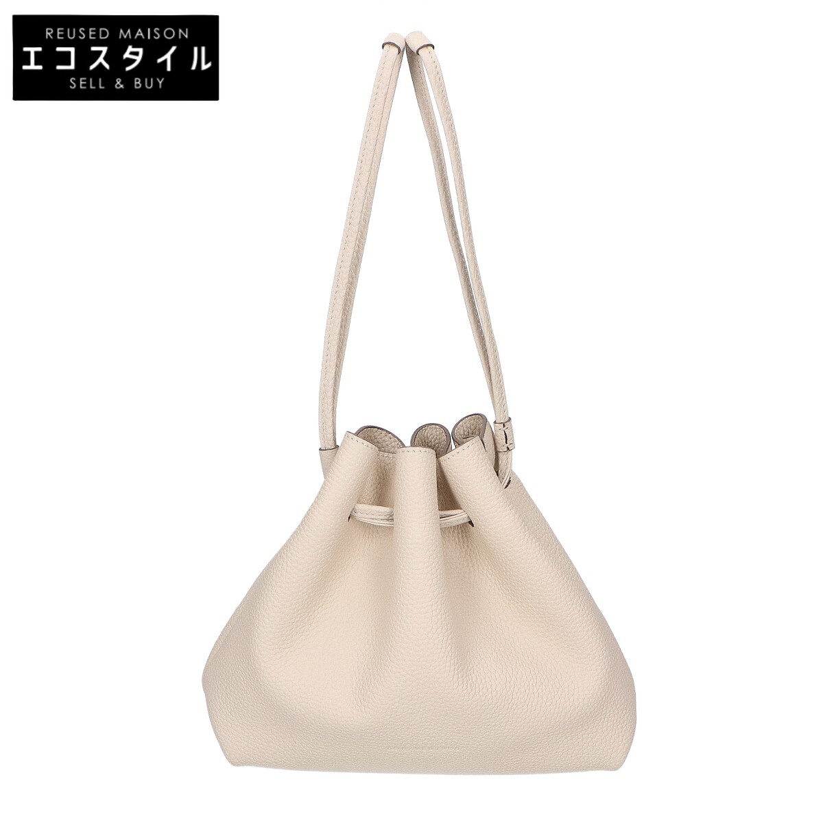 BONAVENTURA ボナベンチュラ 【美品】ノア バッグ シュリンクレザー ドローストリング ハンドバッグ ア..