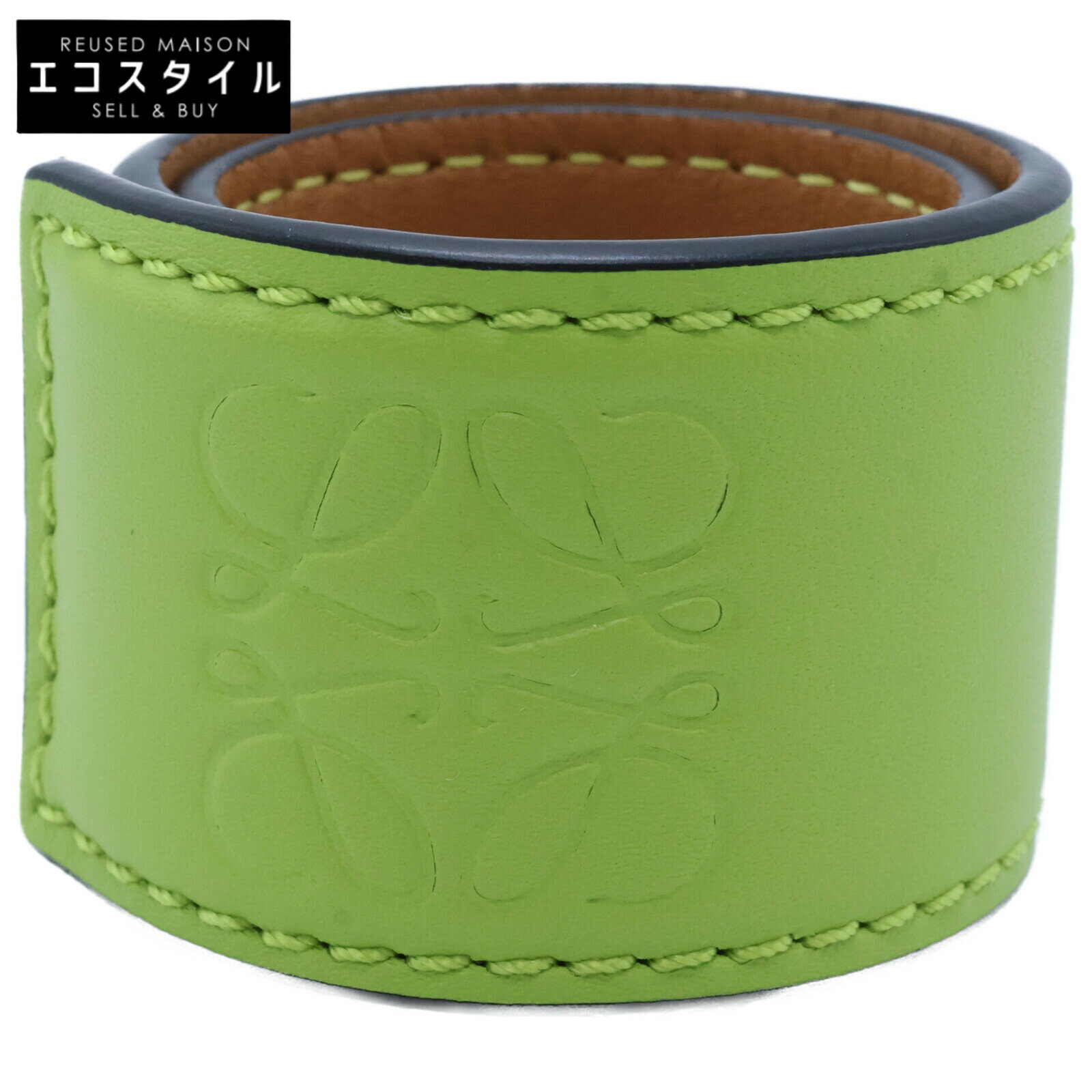 LOEWE ロエベ レザー スラップブレスレット グリーン 正規未使用品 楽天市場】ロエベ LOEWE レディース ブレスレット 11110271