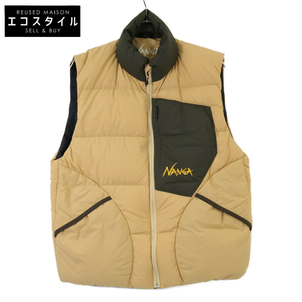NANGA ナンガ ND2441-1N403-C ベージュ MAZENO RIDGE VEST マゼノリッジベスト ベスト M ベージュ カーキ メンズ 【中古】(4)