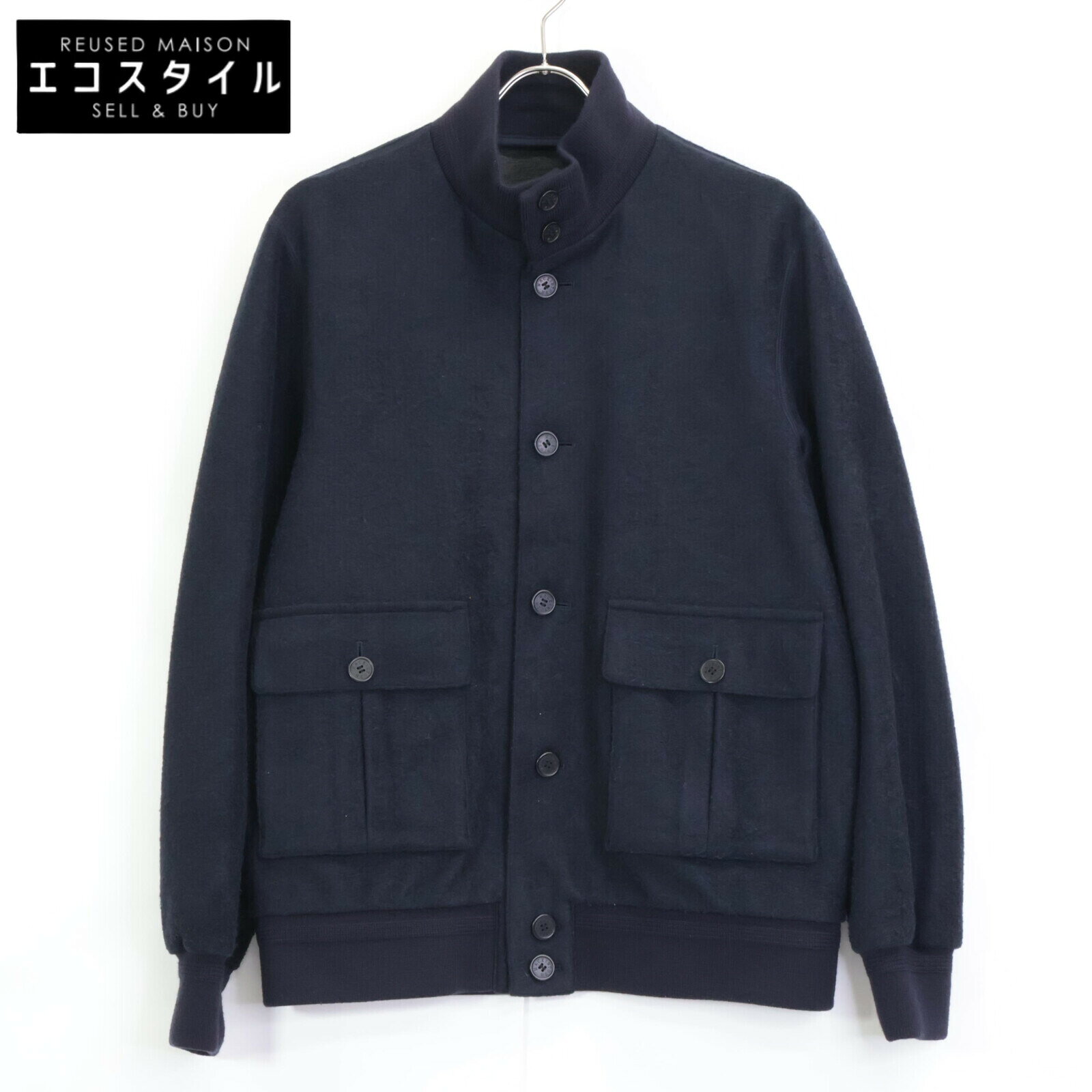 MACKINTOSH LONDON マッキントッシュロンドン ネイビー G1F11ー610ー29 21年 FLEX JERSEY ブルゾン ジャケット 40 ネイビー メンズ 【中古】(4)