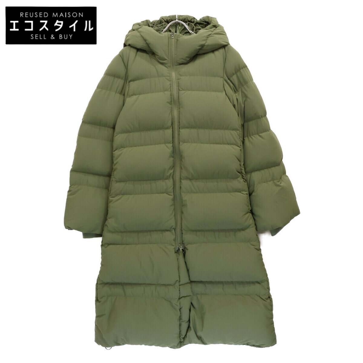 Y-3 ワイスリー HS7455 Classic Puffy Down Hooded Coat コート S カーキ レディース 【中古】