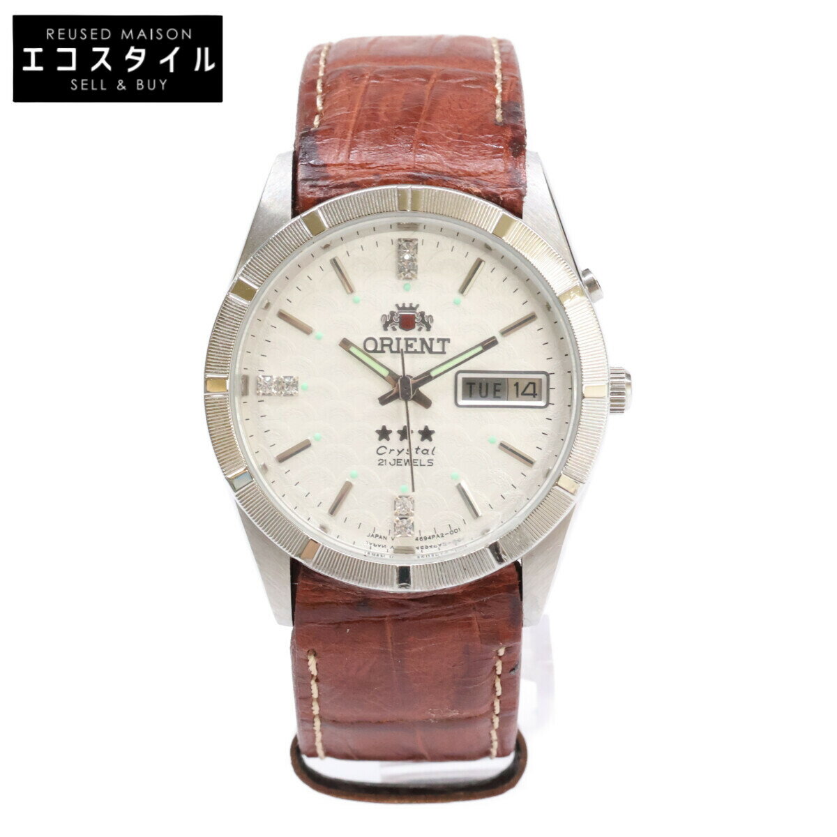 ORIENT　オリエント　スリースター　ブラウン　腕時計 Amazon.co.jp: [オリエントスター]ORIENT STAR 自動巻き腕時計