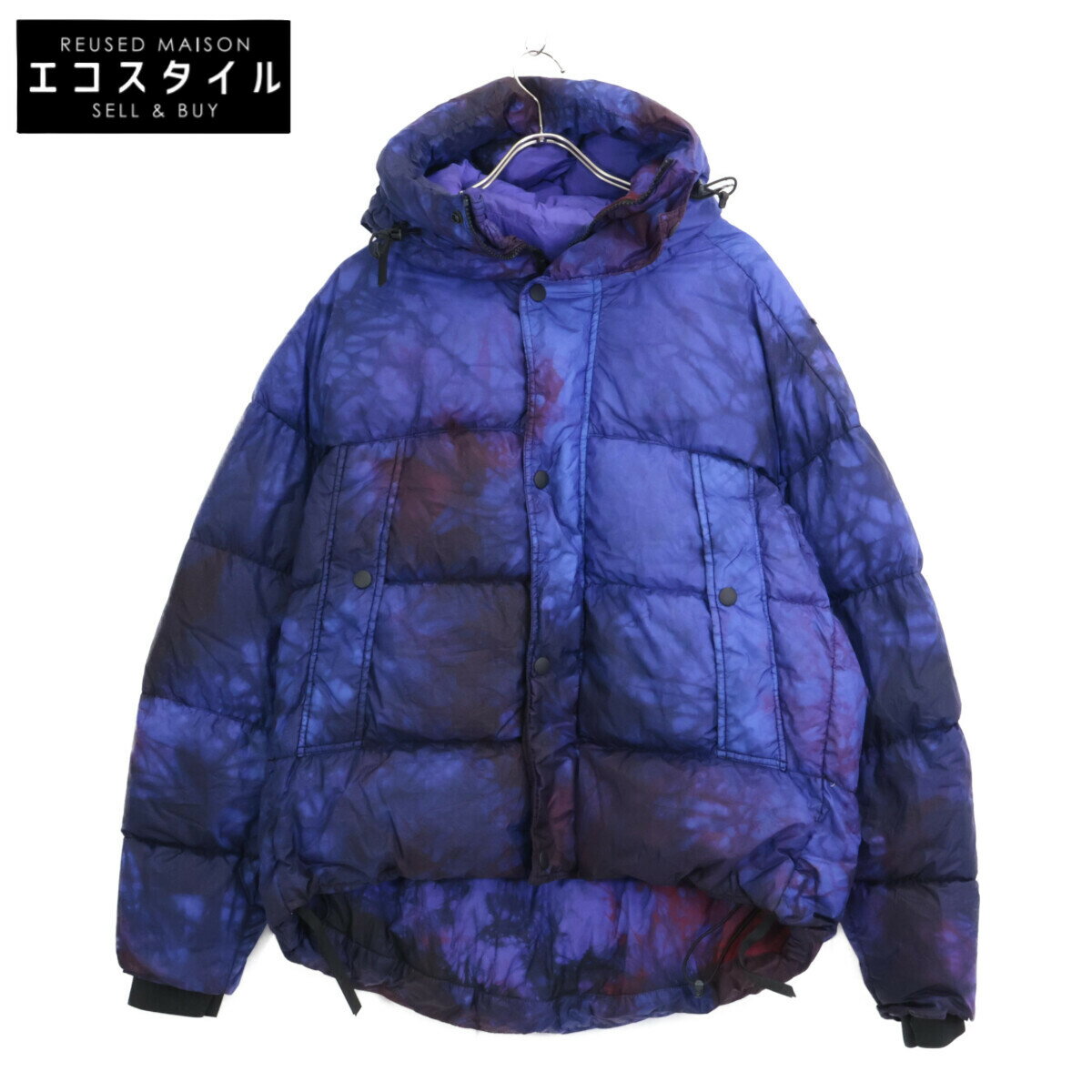 楽天ブランドリサイクル　エコスタイルNEMEN ネーメン Tawa Tie Dye Down Jacket ジャケット M パープル メンズ 【中古】