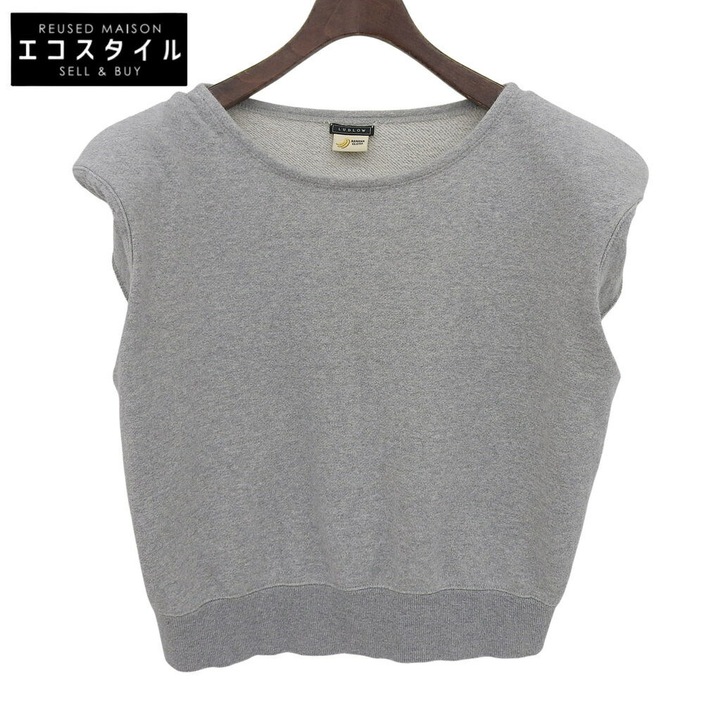 LUDLOW ラドロー 美品 コットン×バナナ ノースリーブ スウェット プルオーバー トップス レディース グ..