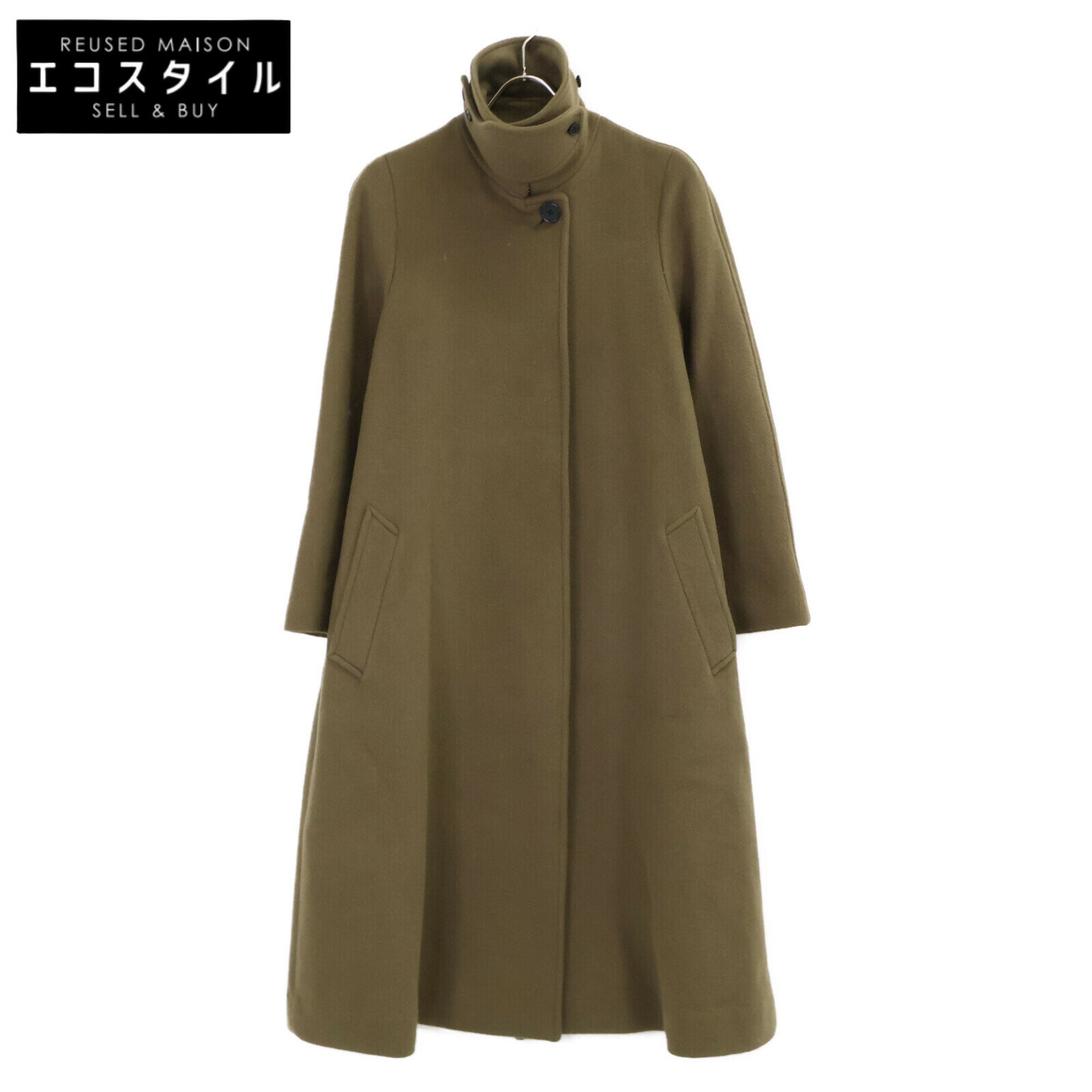 Steven Alan スティーブンアラン 【美品】8225-260-0227 WOOL BEAVER TENT COAT コート S カーキ レディース 【中古】