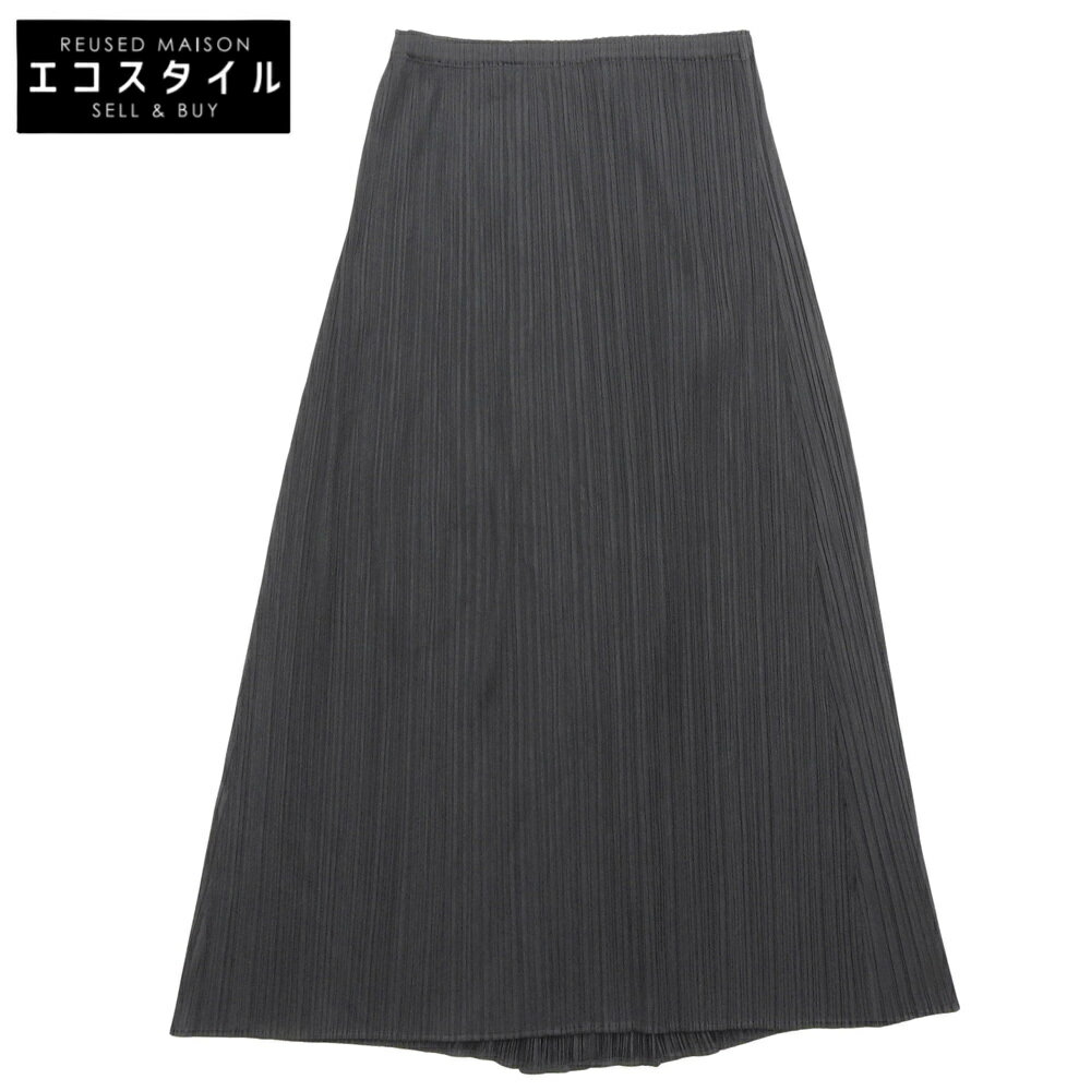 PLEATS PLEASE プリーツプリーズ 美品 JOYCE ロング スカート レディース ブラック 2 PP76-JG105 スカート 2 ブラック レディース 【中古】(4)