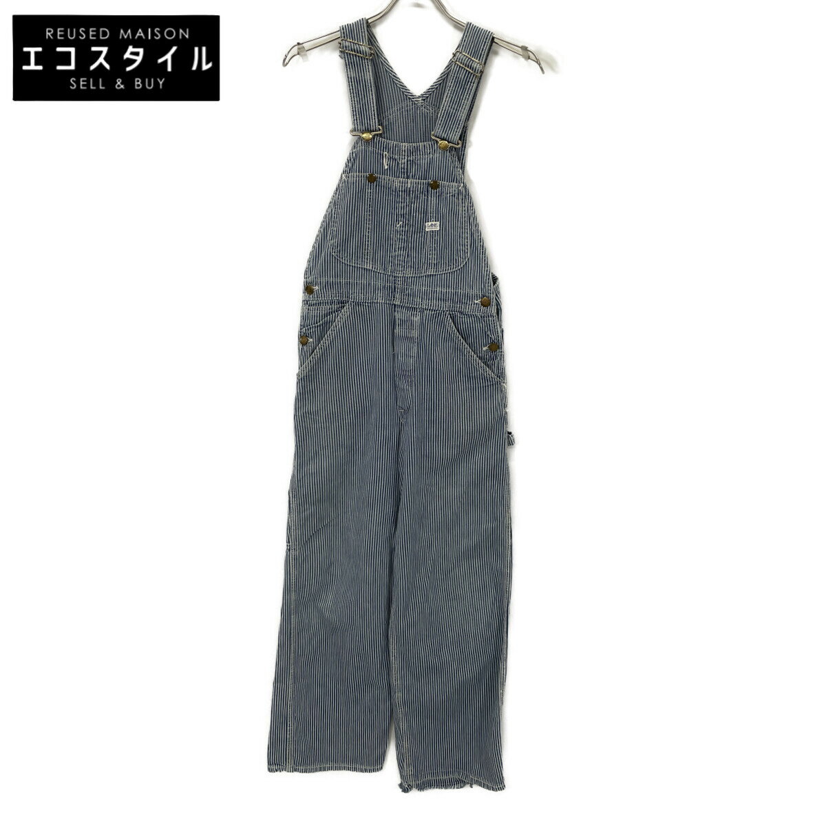 Lee リー 70's ヒッコリーデニム オーバーオール オーバーオール オールインワン 表記なし ブルー×ホワイト レディース 【中古】