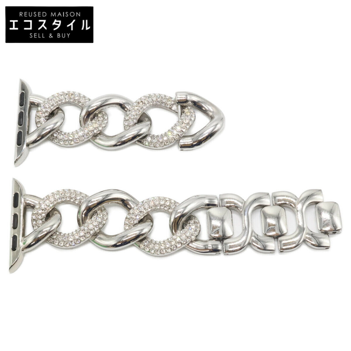 SWAROVSKI スワロフスキー Apple Watch アップルウォッチ 40mm/41mm対応 チェーンストラップ 腕時計 シ..