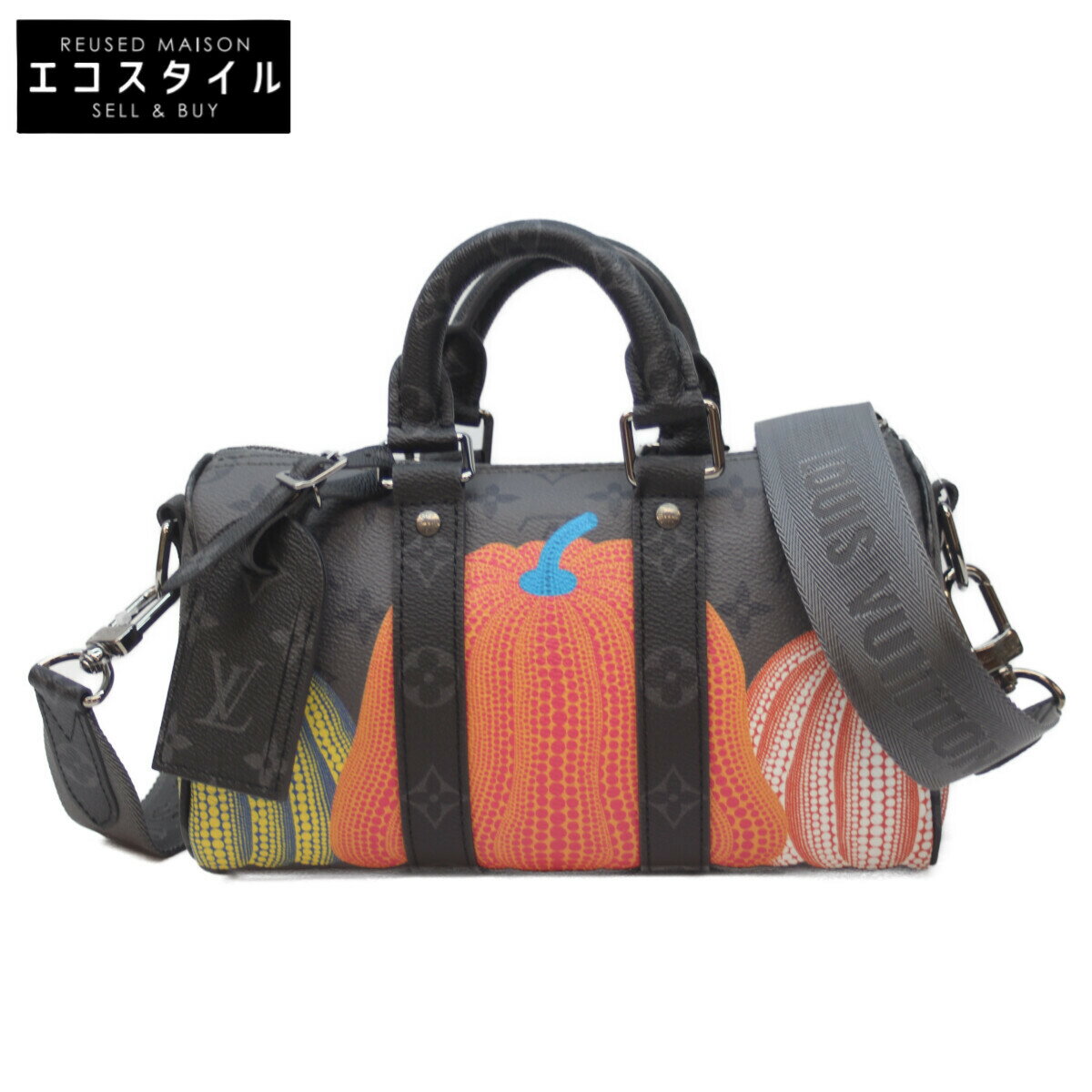LOUIS VUITTON ルイヴィトン ×KY 草間彌生 M46437 モノグラム エクリプス リバース パンプキン キーポ..
